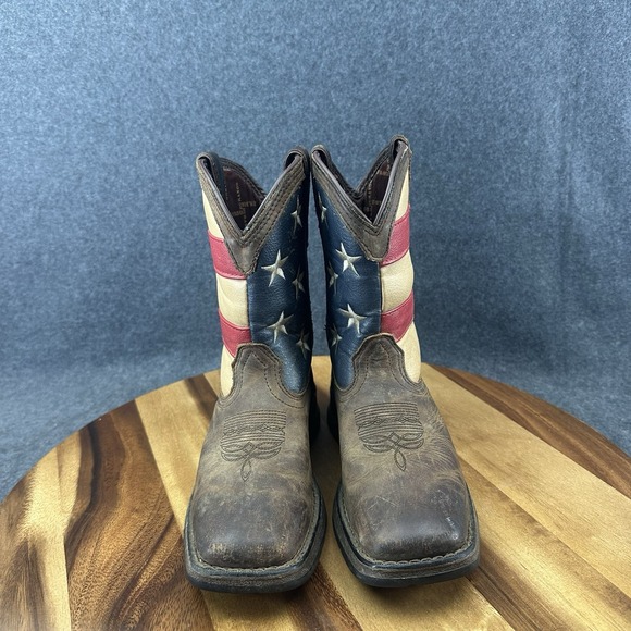 Lil' Rebel by Durango Little Kids' Flag Western Boot Size 1 DBT0159 - Picture 4 of 14